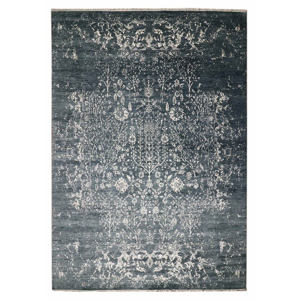 Churchill Charcoal Grey - Handknotted Persian Knot handknotted tibetan 60 knot Organic Weave Shop 6x9 