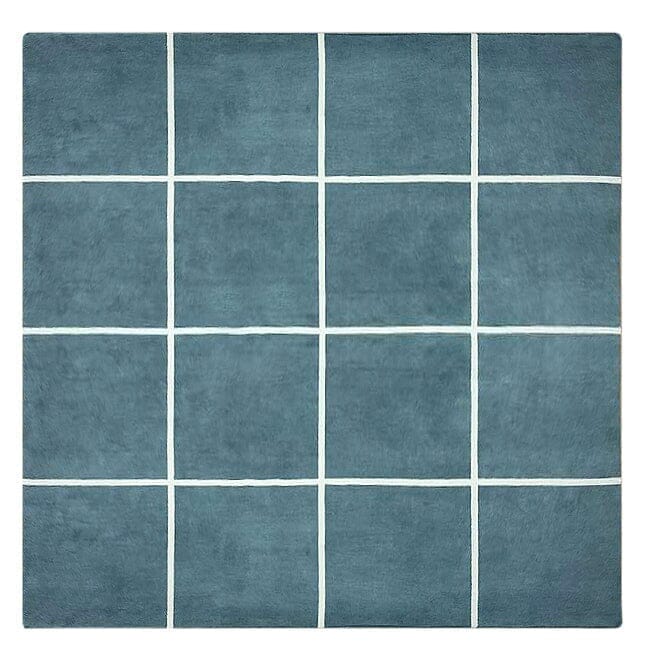 Avenues Grey Handknotted Wool handknotted tibetan 60 knot Organic Weave Shop 