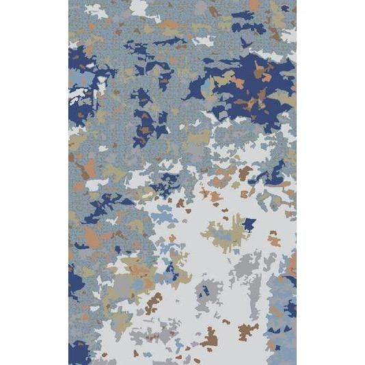 Branksome Wool Handknotted handknotted tibetan 60 knot Organic Weave Shop 5&#39; x 8&#39; Blue/Grey 