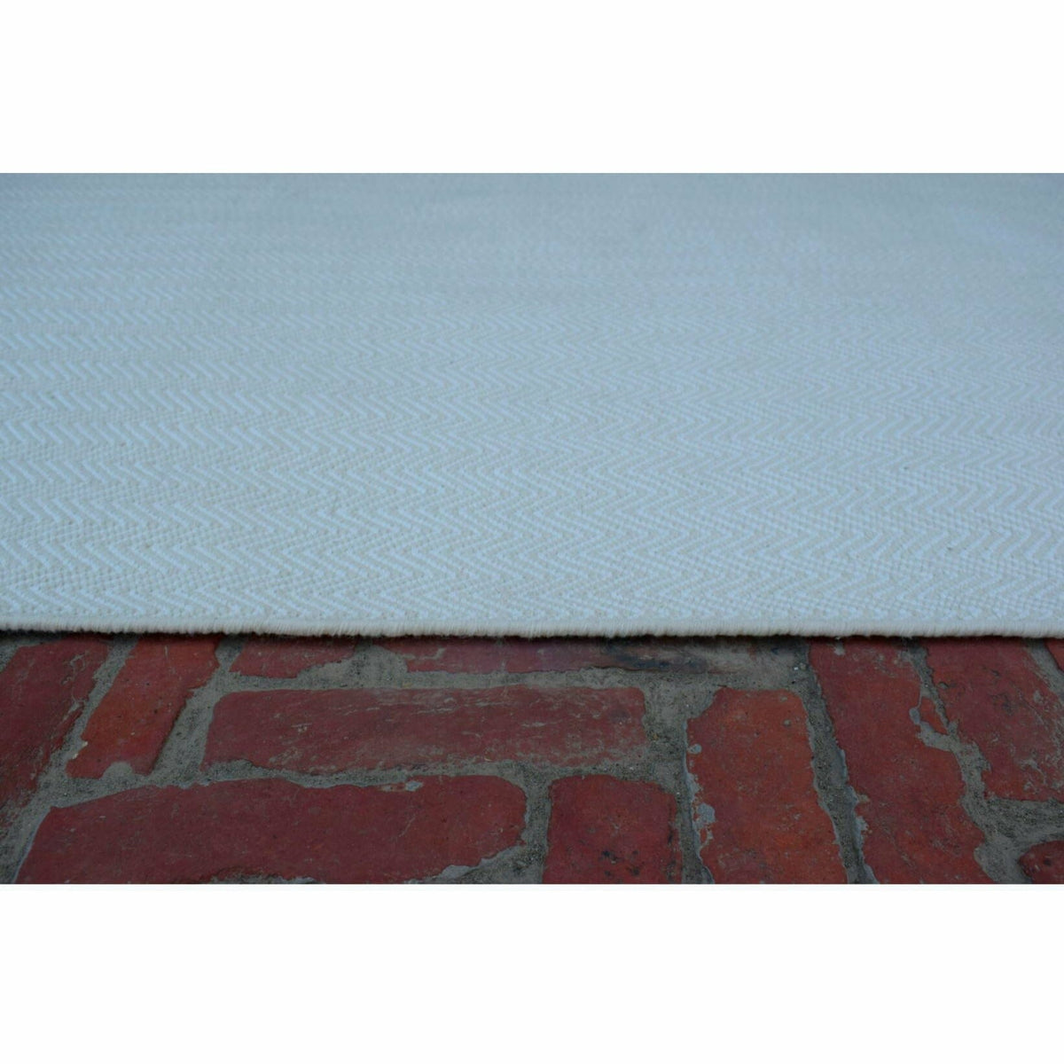 Herringbone wool flatweave Organic Weave Shop 