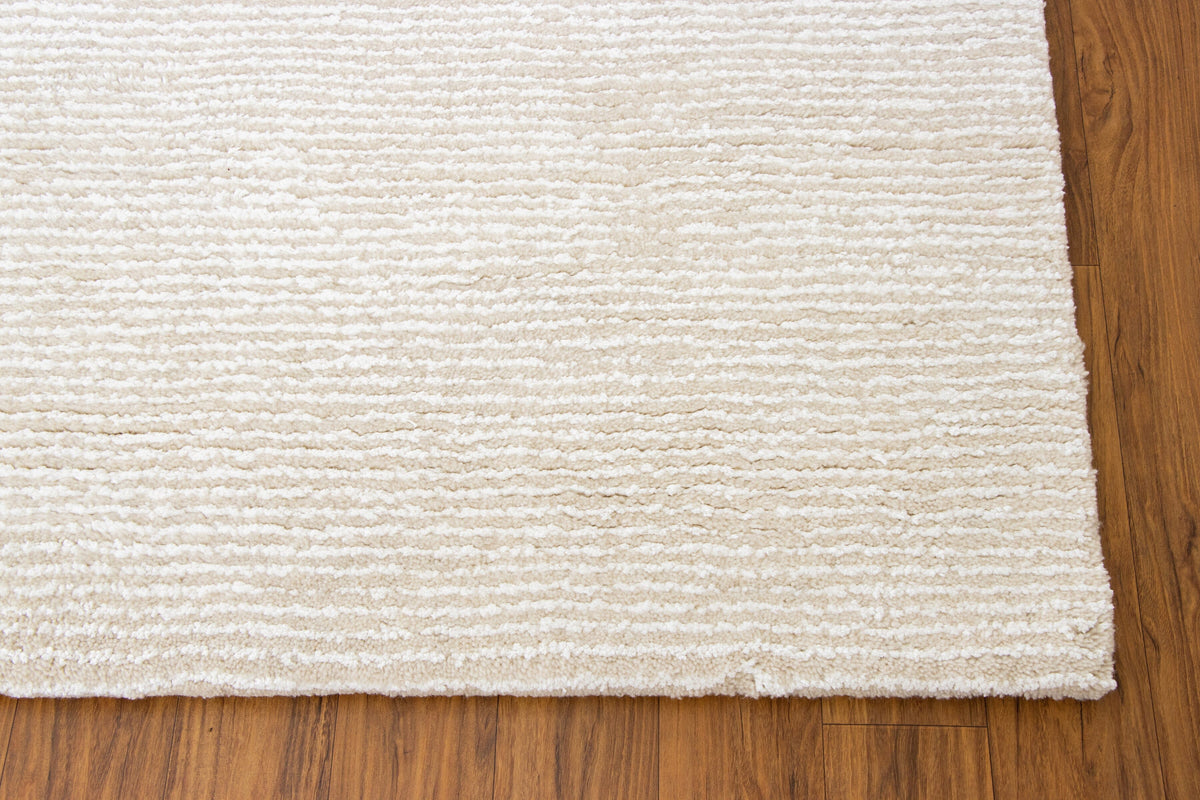 Seersucker Wool + Cotton Shag - 12 Colors Available handtufted wool + cotton shag Organic Weave Shop 6&#39; Circle/Round Cream 