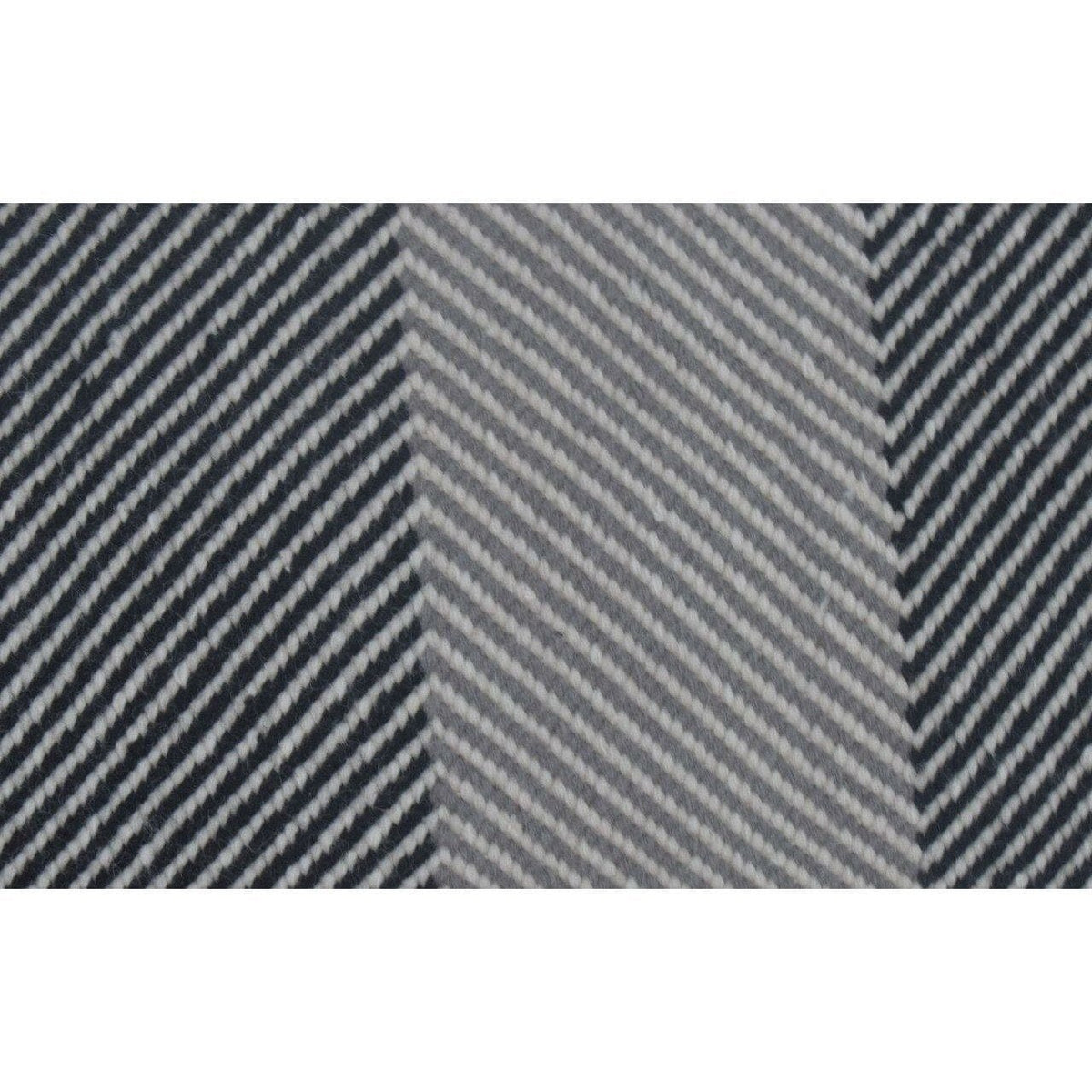 Barcelona Black/Grey Wool Flatweave wool flatweave Organic Weave Shop 