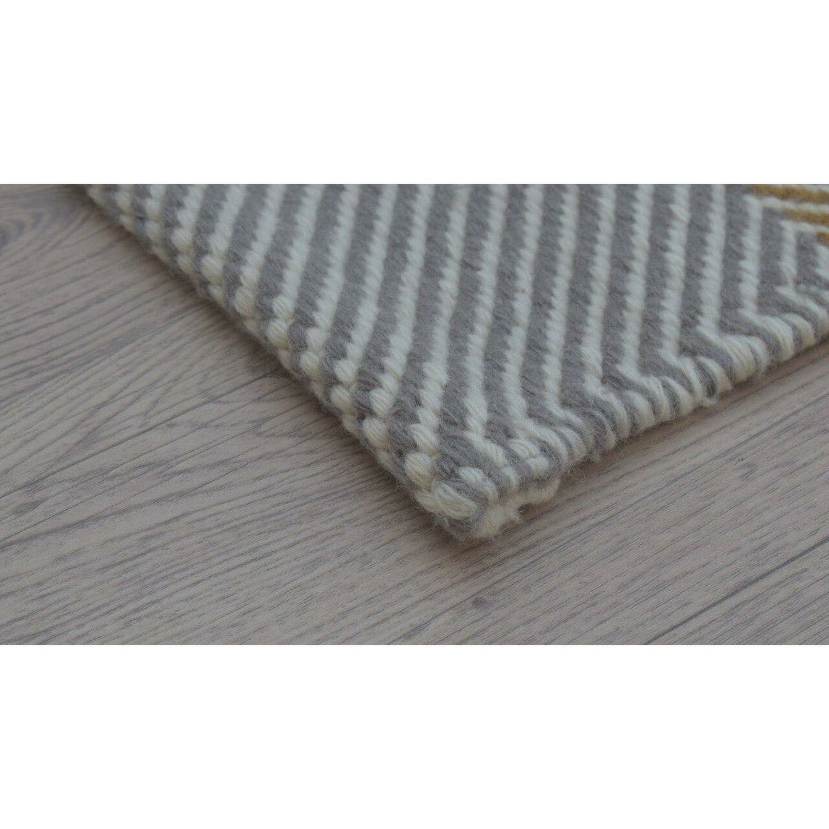 Barcelona Grey/Terracotta Wool Flatweave wool flatweave Organic Weave Shop 