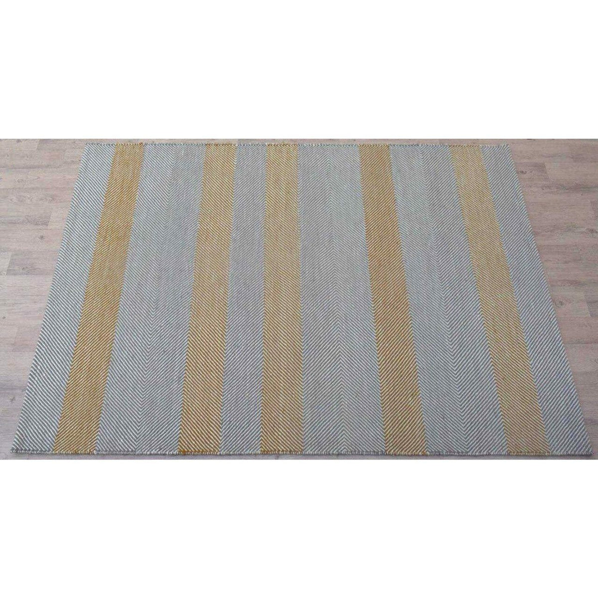 Barcelona Grey/Terracotta Wool Flatweave wool flatweave Organic Weave Shop 