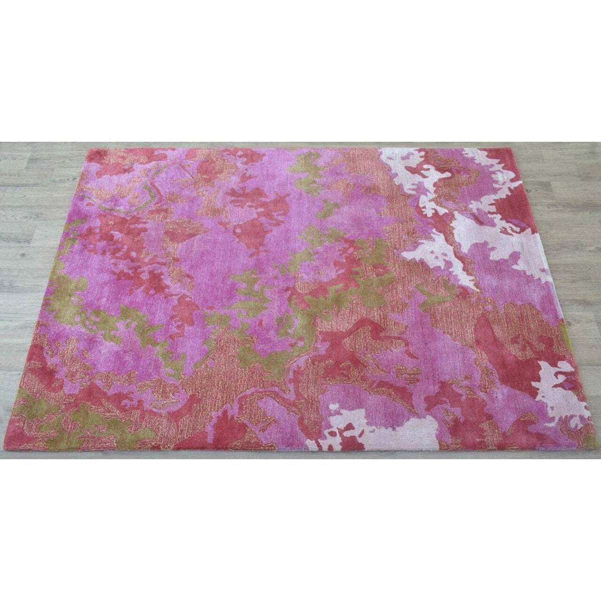 Elle Pink Cotton handtufted cotton Organic Weave Shop 