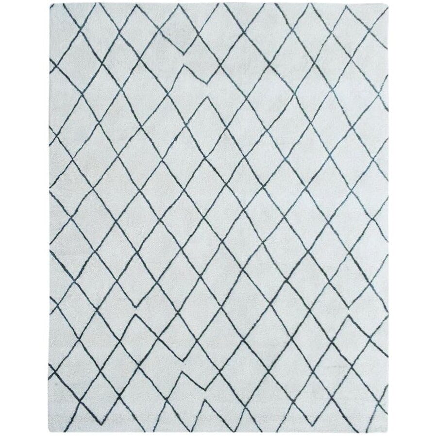 Rebel Hope Wool+Cotton Shag Ivory Grey handtufted wool + cotton shag Organic Weave Shop 5x8 