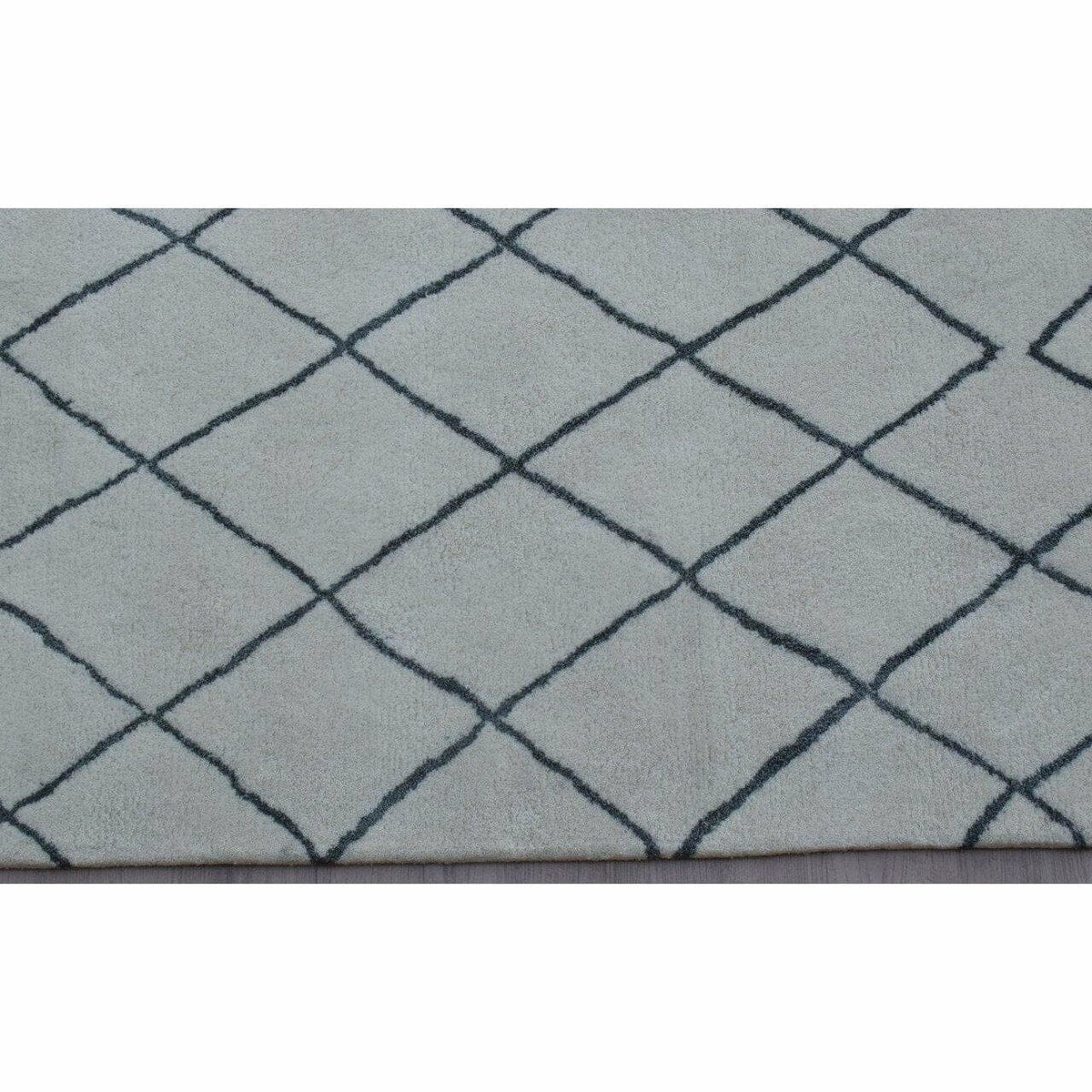 Rebel Hope Wool+Cotton Shag Ivory Grey handtufted wool + cotton shag Organic Weave Shop 