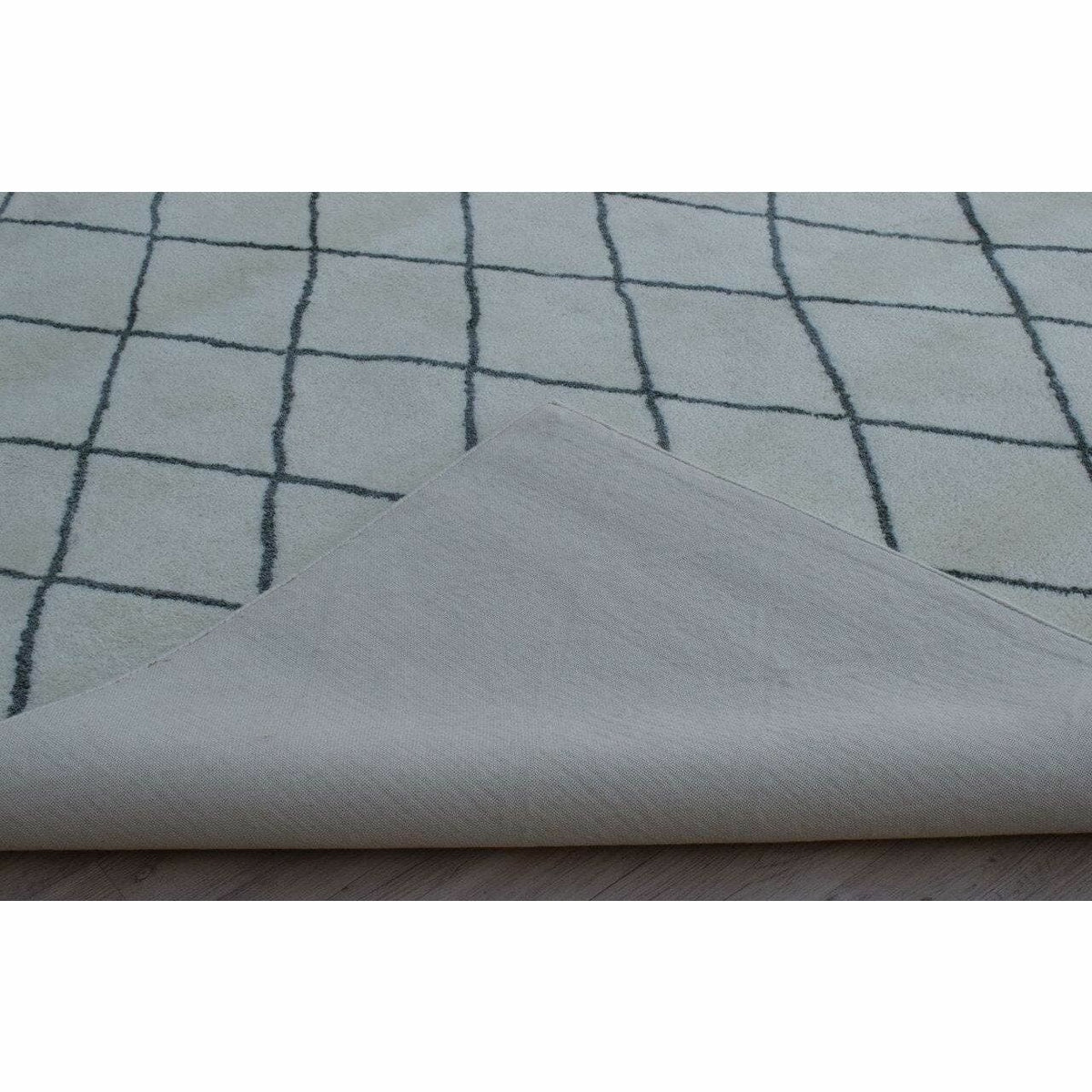 Rebel Hope Wool+Cotton Shag Ivory Grey handtufted wool + cotton shag Organic Weave Shop 