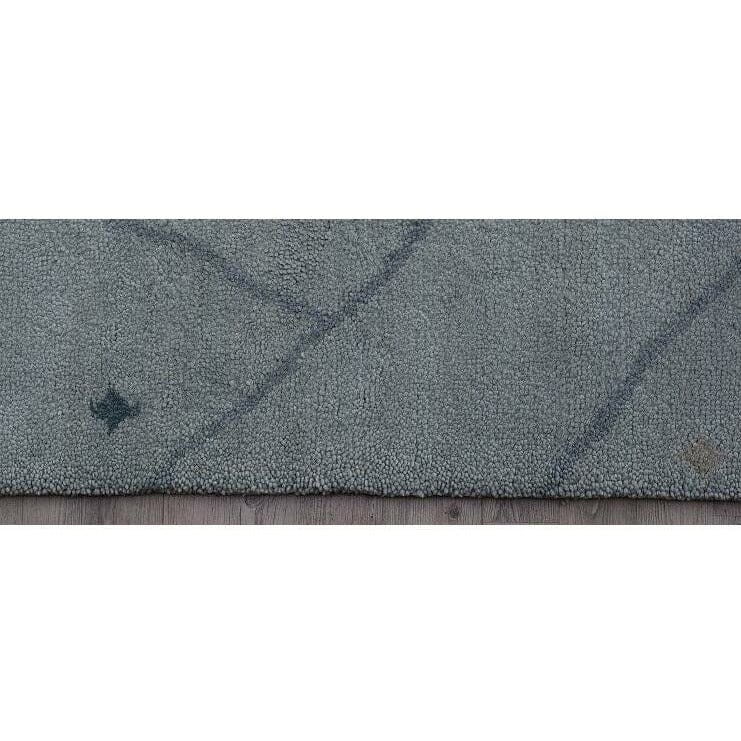 Arianna Grey Moroccan Wool Shag handknotted tibetan 60 knot Organic Weave Shop 