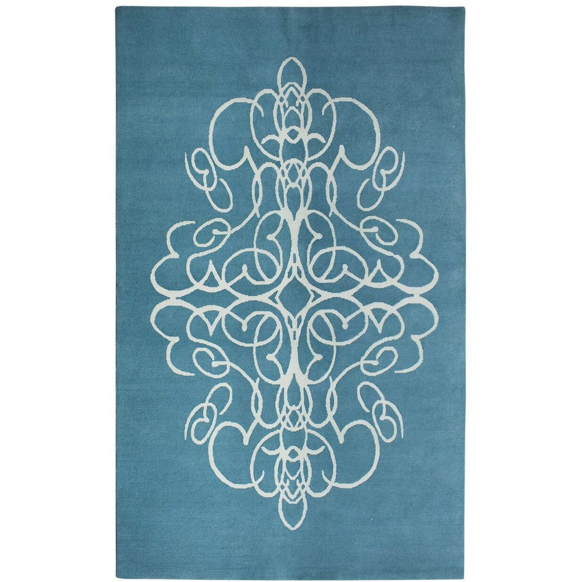 Take a Chance on Me Aqua Wool Handknotted handknotted tibetan 60 knot Organic Weave Shop 3&#39; x 10&#39; RUNNER Aqua 