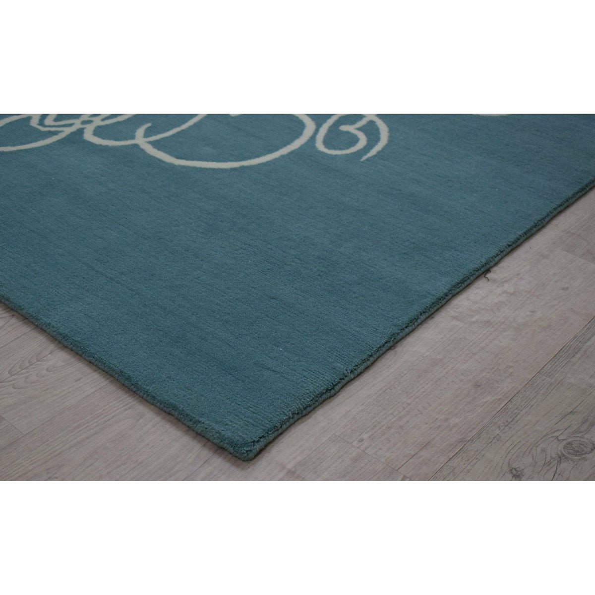 Take a Chance on Me Aqua Wool Handknotted handknotted tibetan 60 knot Organic Weave Shop 