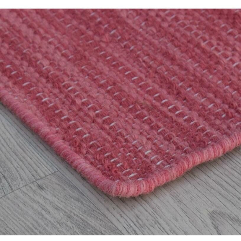 Anderson Wool Flatweave wool flatweave Organic Weave Shop 6x9 Raspberry 