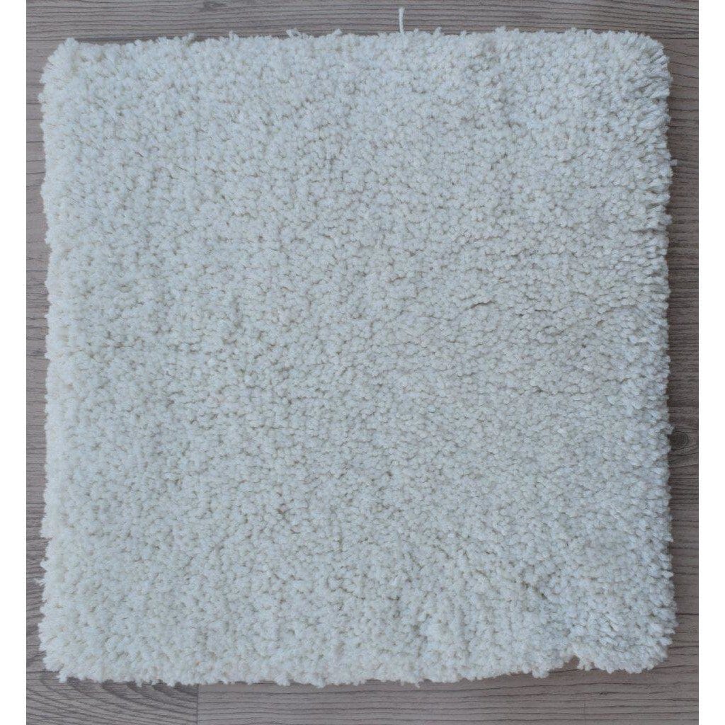 Signature Cotton Shag Ivory Round handtufted cotton Organic Weave Shop 