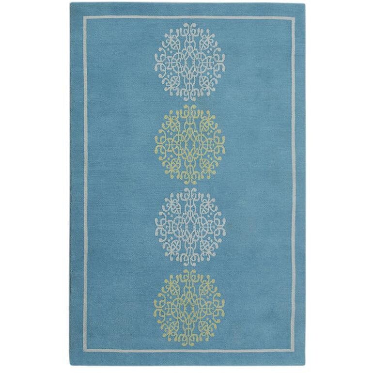 Serenity - More Colors Available handknotted tibetan 60 knot Organic Weave Shop 2' 9'' x 10' Runner Turquoise 