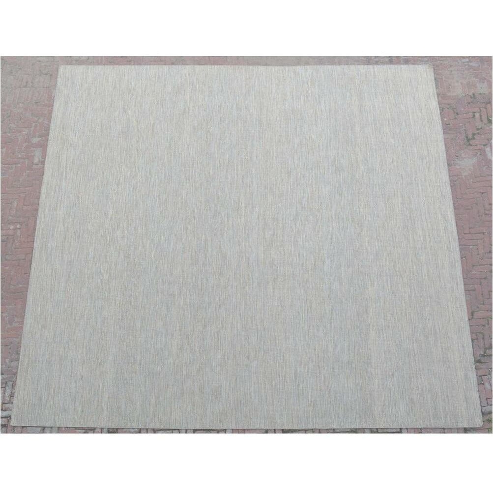 Anderson Wool Flatweave Taupe/Blue wool flatweave Organic Weave Shop 