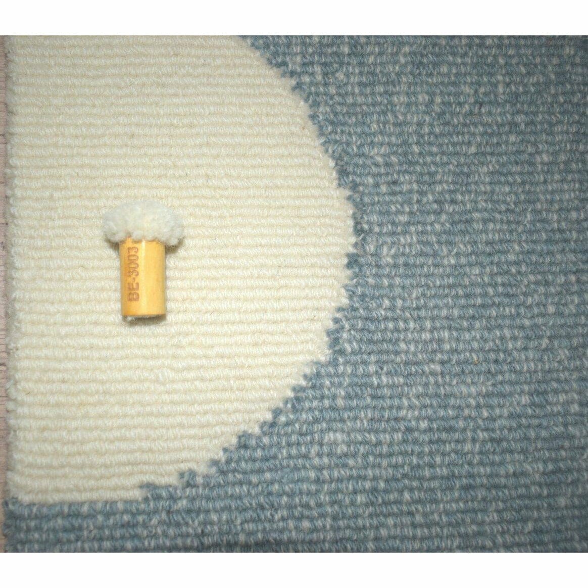 Nassau Teal Tibetan Handknotted handknotted tibetan 60 knot Organic Weave Shop 