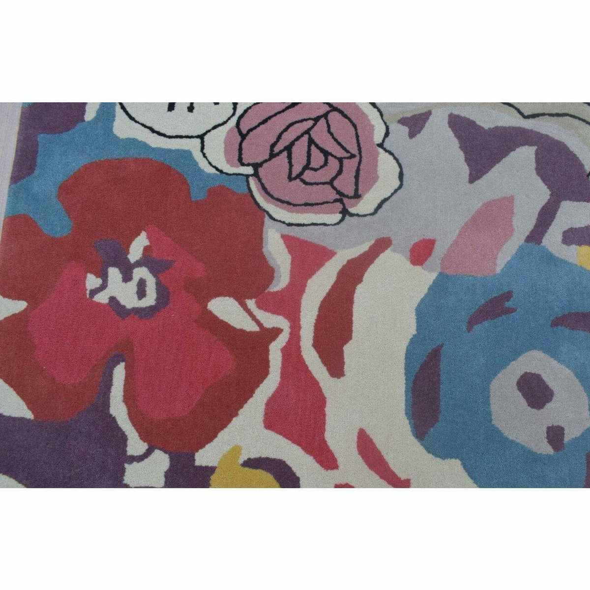 Blossom Wool handtufted wool Organic Weave Shop 3&#39; x 10&#39; RUNNER Multi 