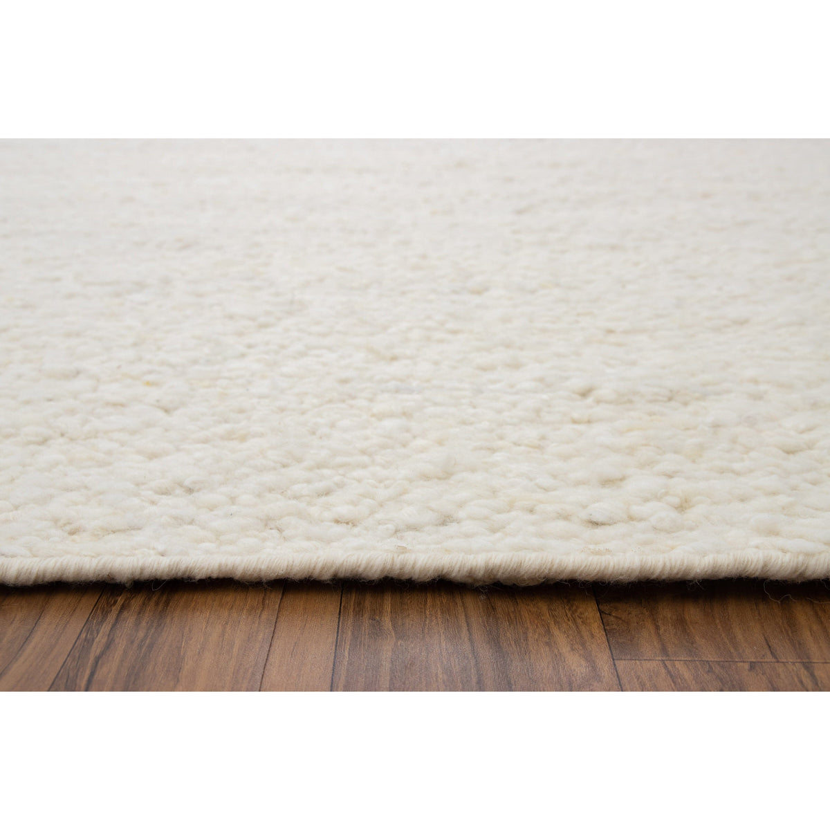 Boucle Ivory Wool wool flatweave Organic Weave Shop 