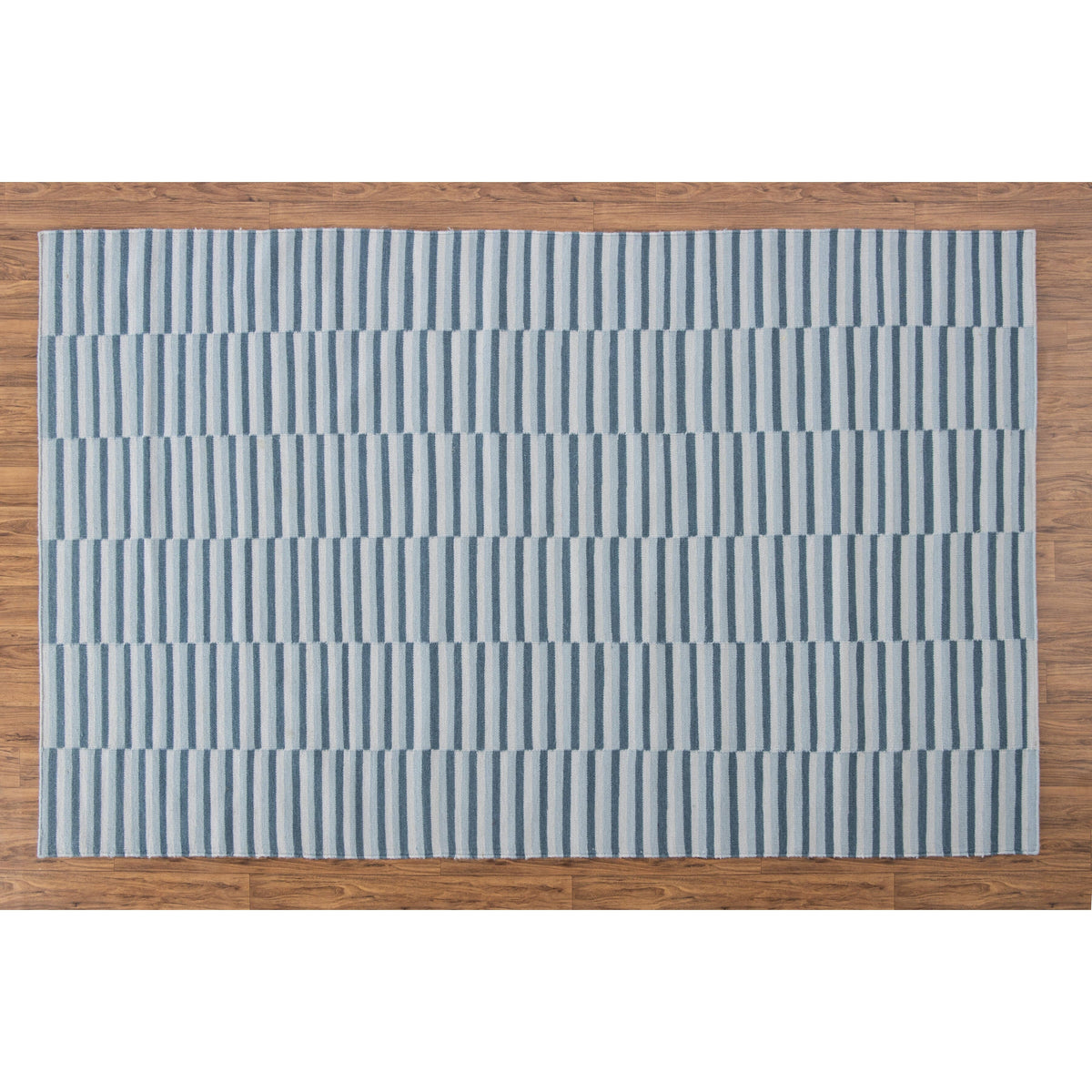 Tate Wool Flatweave Blue 5x8 wool flatweave Organic Weave Shop 5x8 