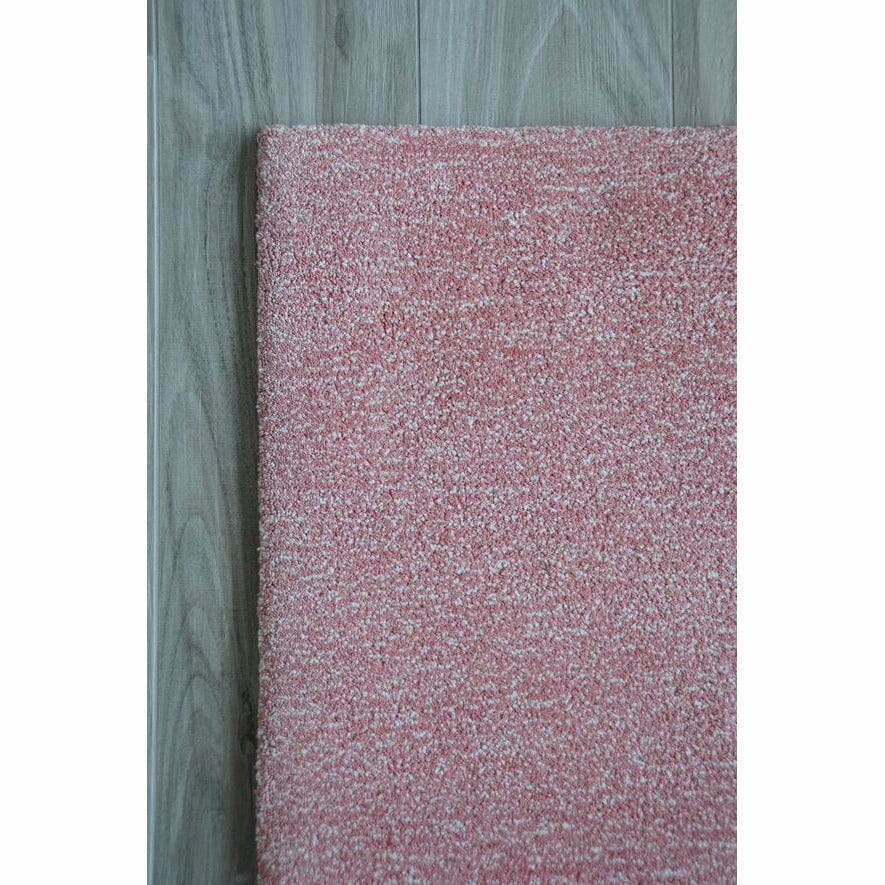 Signature Solid Strie - More Colors Available! handtufted cotton Organic Weave Shop 6&#39; Circle/Round Coral 