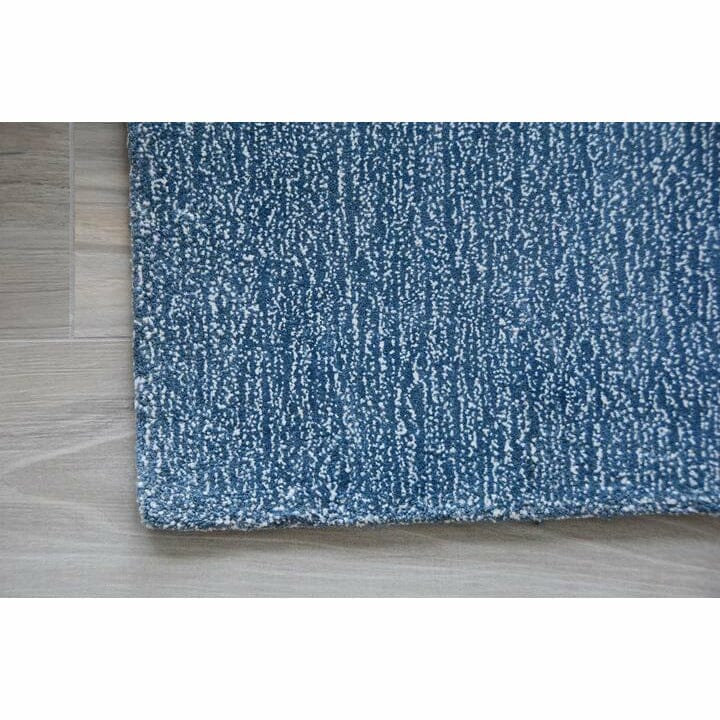 Signature Solid Strie - More Colors Available! handtufted cotton Organic Weave Shop 6&#39; Circle/Round Blueberry 