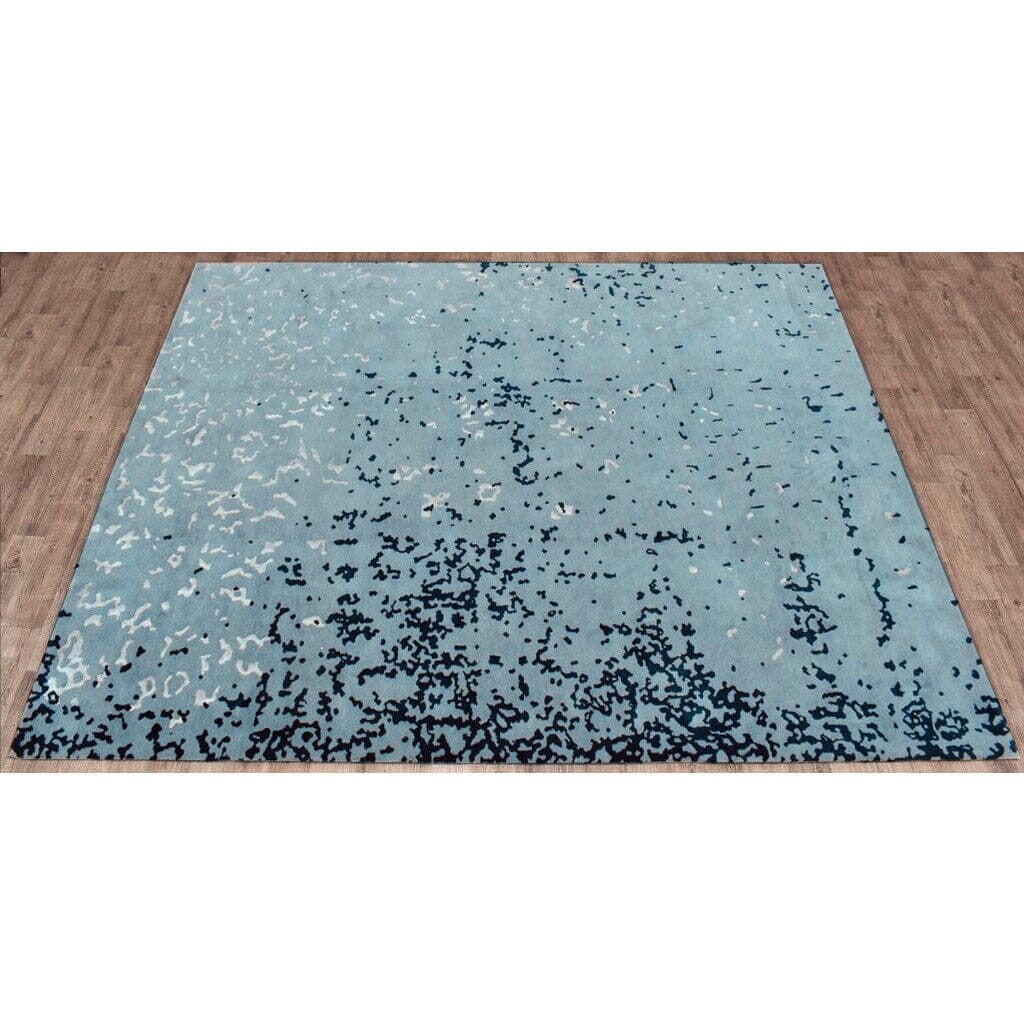 Halo Grey handknotted tibetan 60 knot Organic Weave Shop 