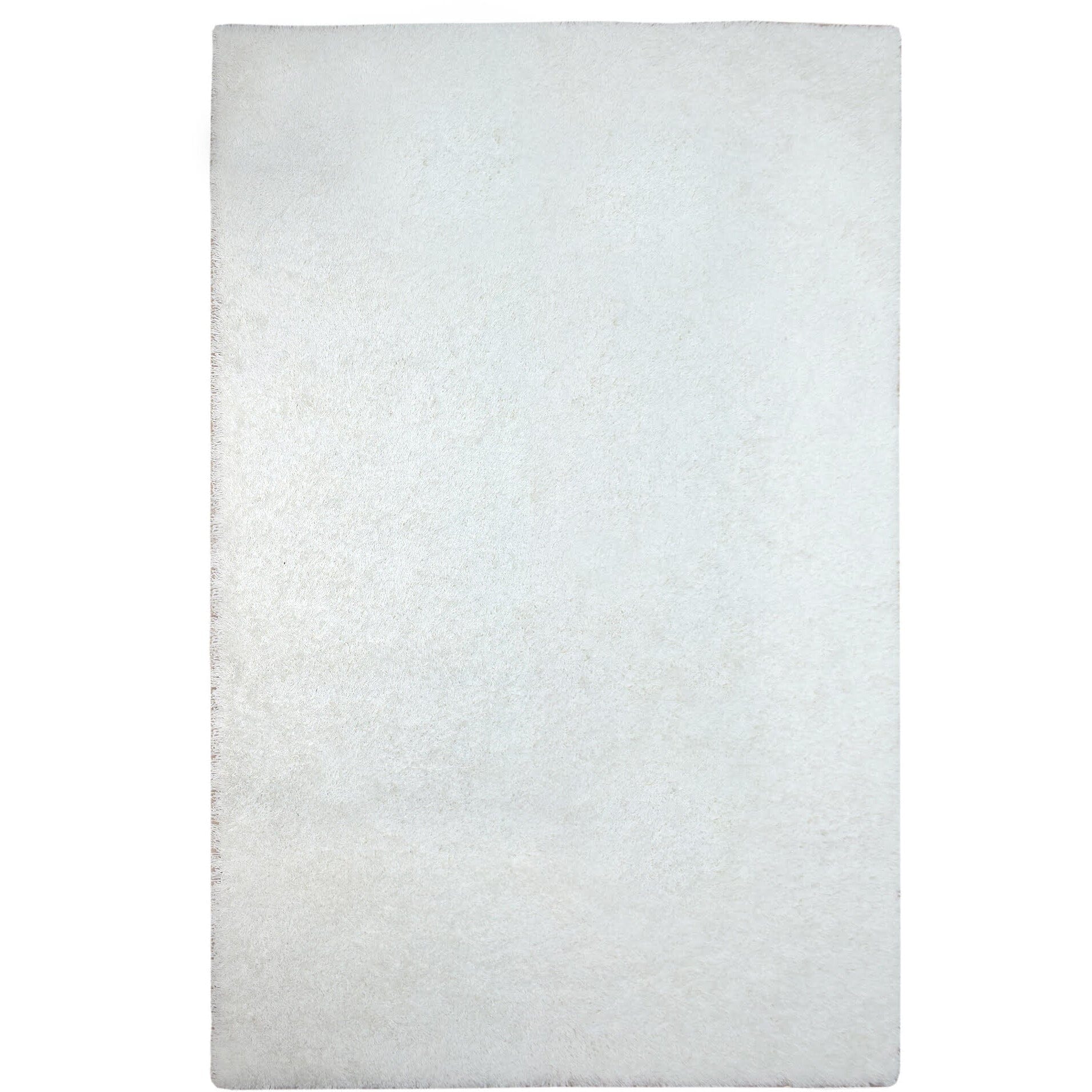 Signature Ivory Cotton Shag handtufted cotton Organic Weave Shop 