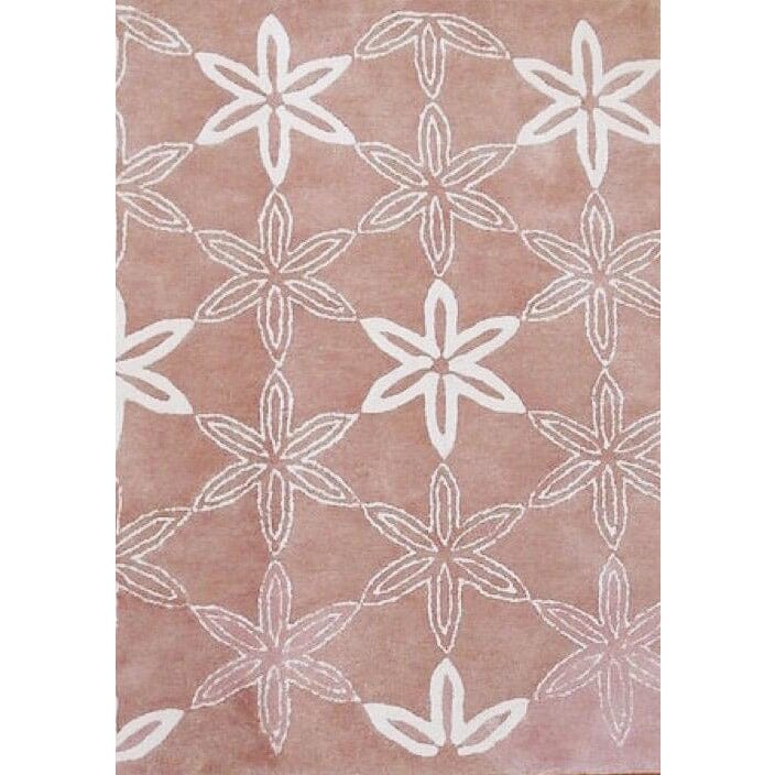This Moment Pink Wool handtufted wool Organic Weave Shop 3&#39; x 10&#39; RUNNER 