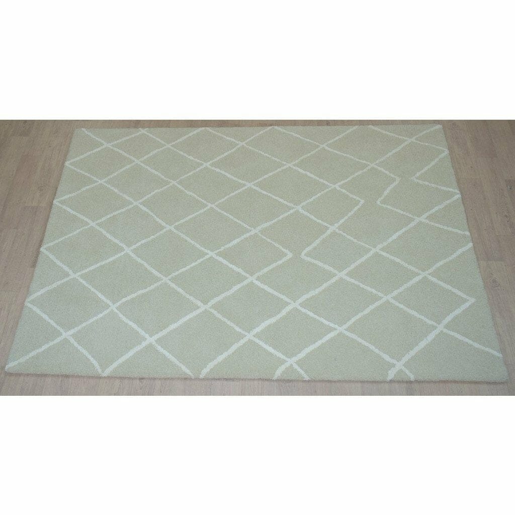 Rebel Hope Wool + Cotton Shag Taupe/Ivory handtufted wool shag Organic Weave Shop 