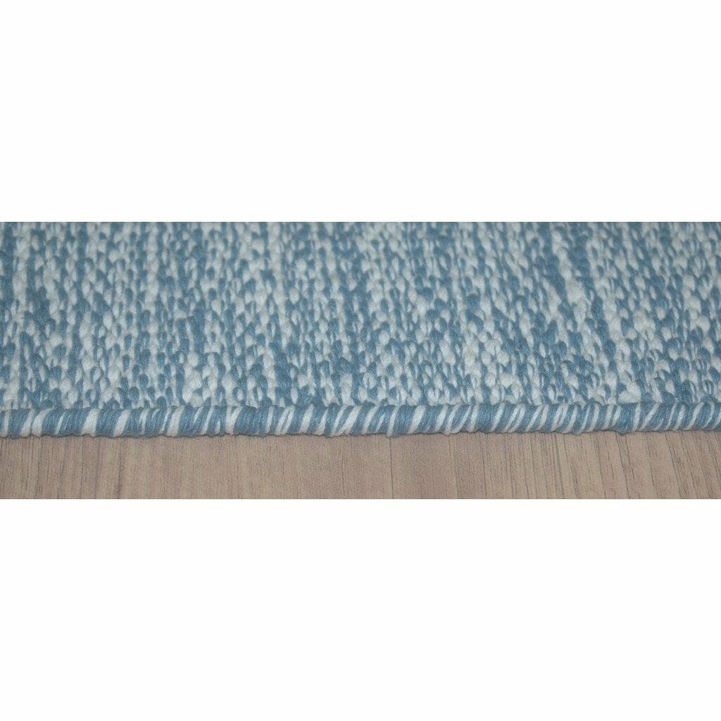 Signature Strie Cotton Flatweave Blue cotton flatweave Organic Weave Shop 