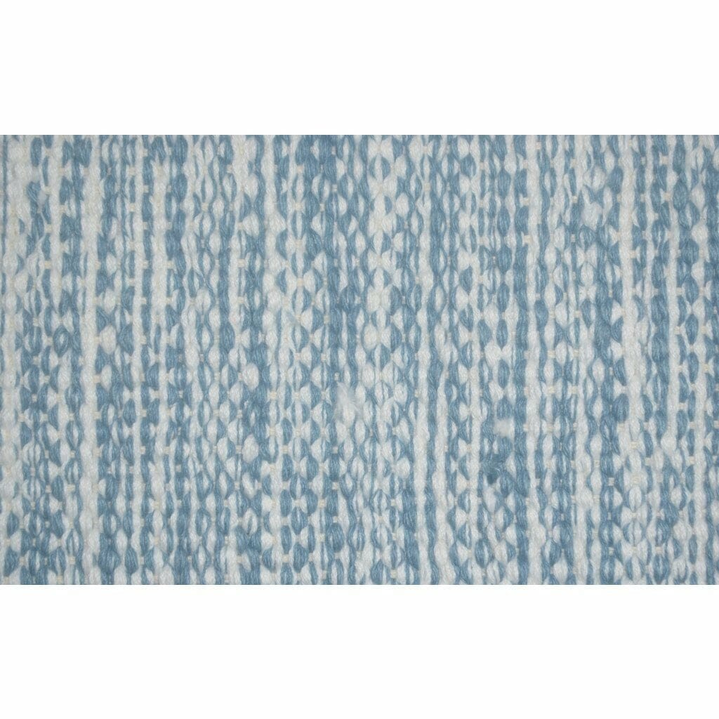 Signature Strie Cotton Flatweave Blue cotton flatweave Organic Weave Shop 