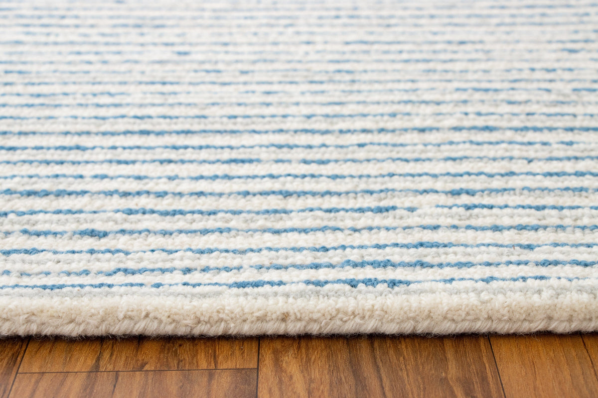 Rowan Multi Stripe Wool handtufted wool Organic Weave Shop 