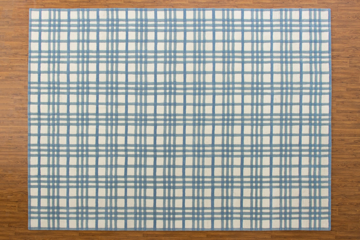 Aspen Plaid Wool 9x12 handtufted wool Organic Weave Shop 