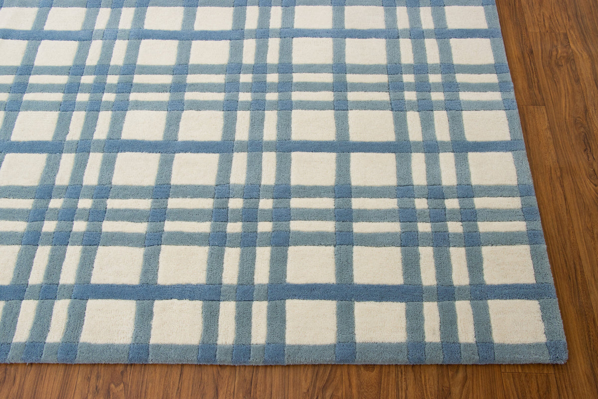 Aspen Plaid Wool 9x12 handtufted wool Organic Weave Shop 