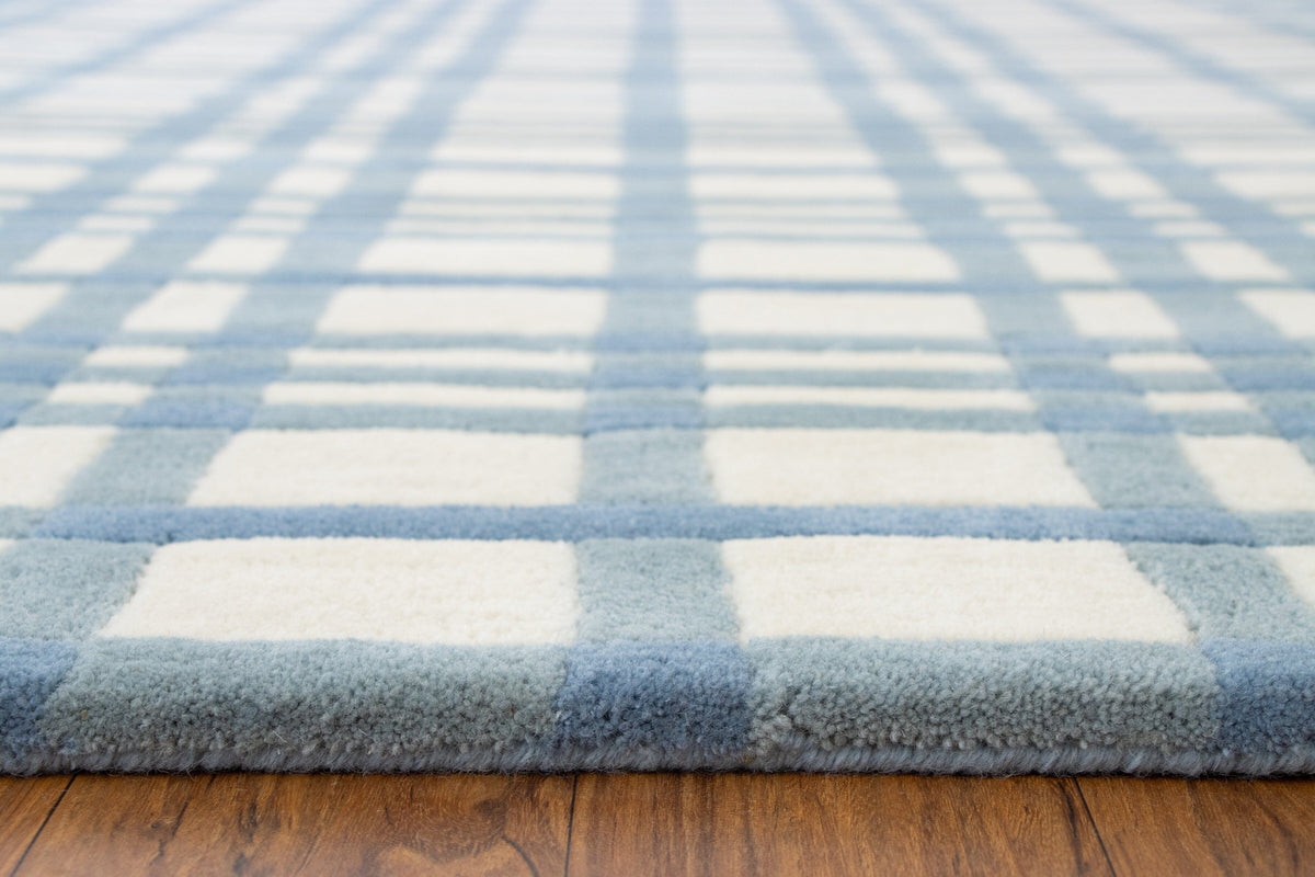 Aspen Plaid Wool 9x12 handtufted wool Organic Weave Shop 