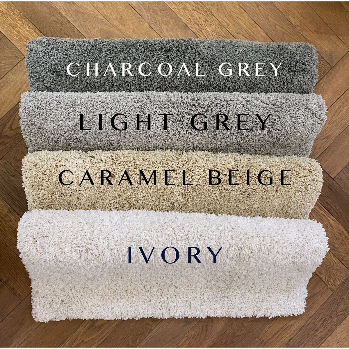 Signature Cotton Shag Light Grey handtufted cotton Organic Weave Shop 