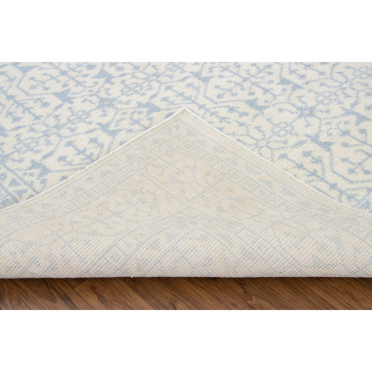 Middleton Blue Handknotted Wool handknotted tibetan 60 knot Organic Weave Shop 