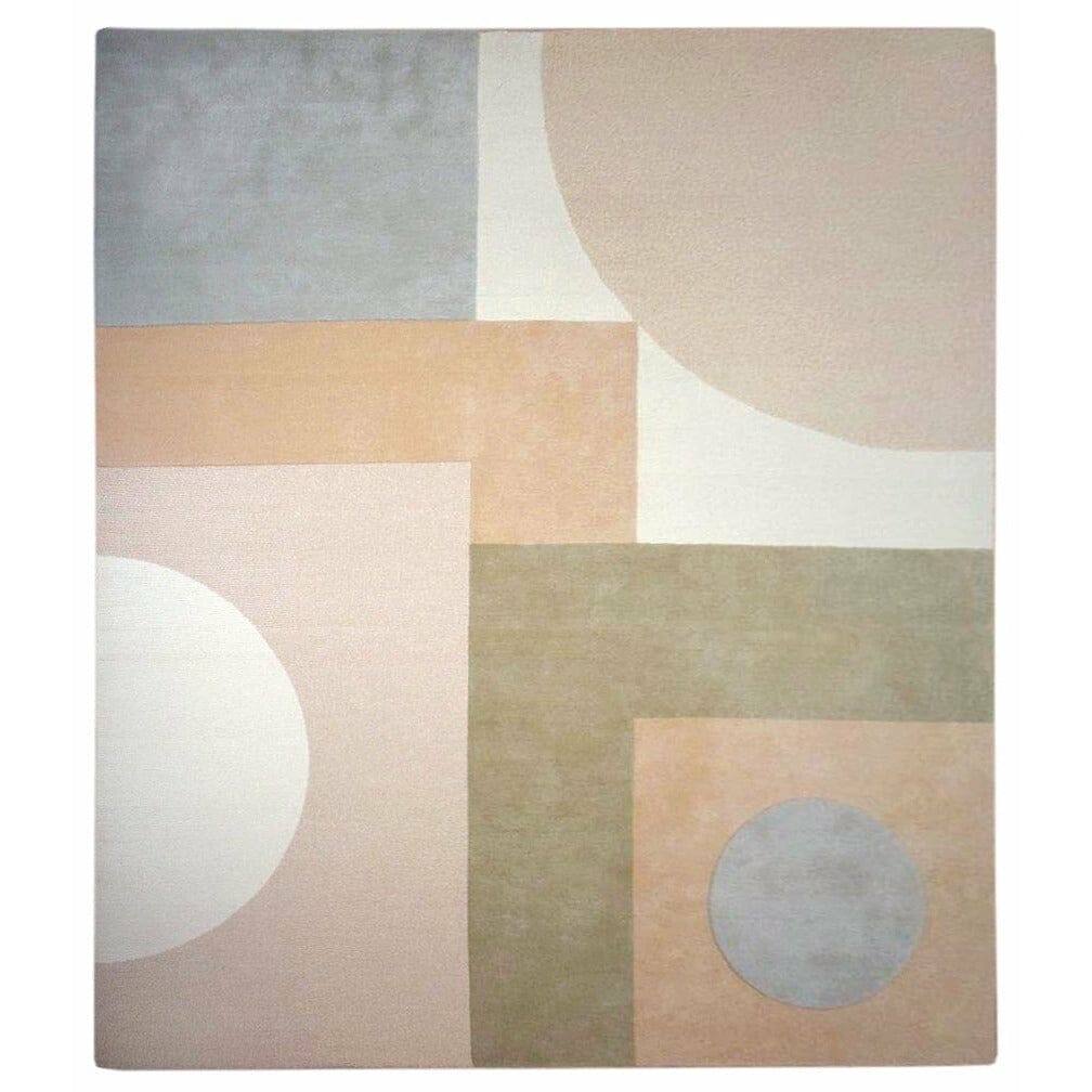 Nassau Pink Tibetan Handknotted handknotted tibetan 60 knot Organic Weave Shop 5&#39;x8&#39; 