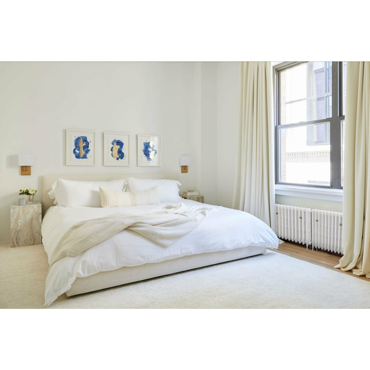 Seersucker Shag Ivory Handtufted handtufted wool Organic Weave Shop 