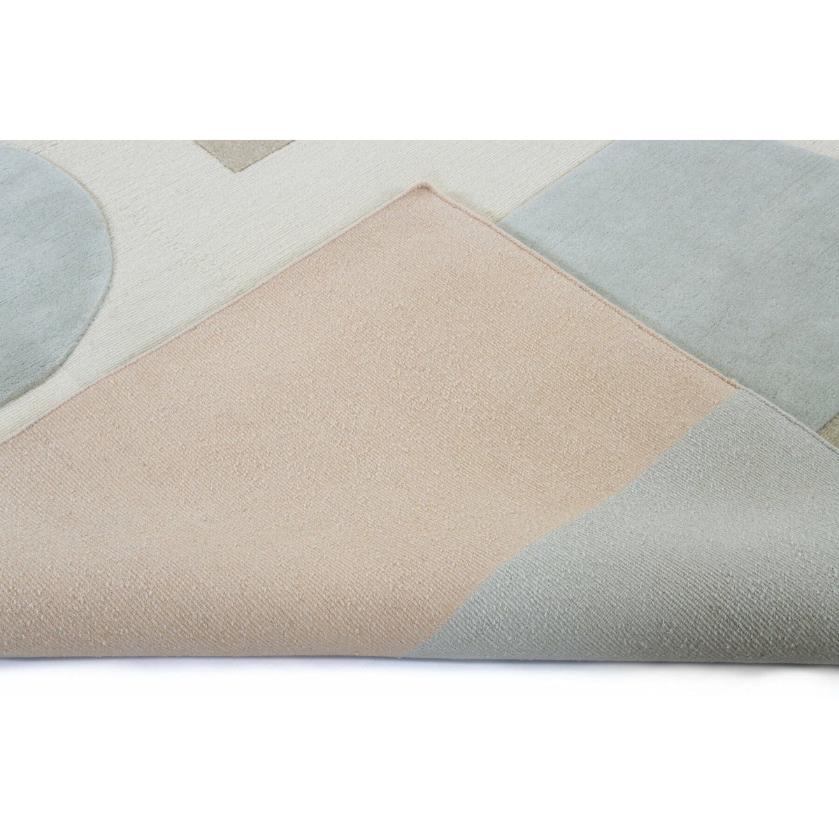 Bermuda Pink Tibetan Handknotted Wool handknotted tibetan 60 knot Organic Weave Shop 