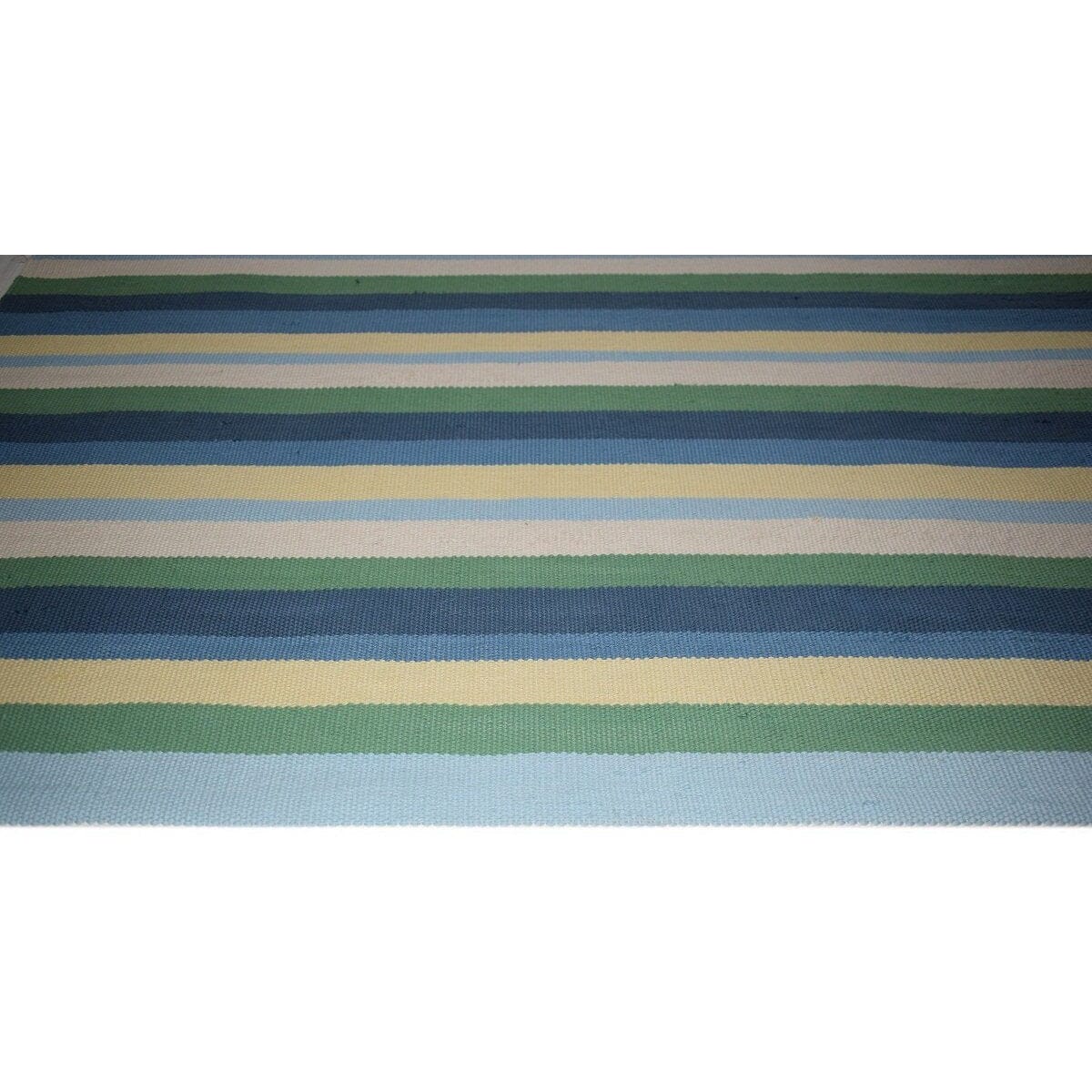 Stripe Multi Cotton Flatweave cotton flatweave Organic Weave Shop 