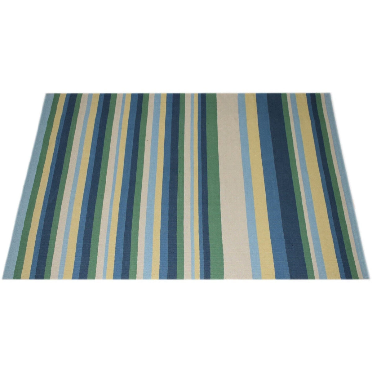 Stripe Multi Cotton Flatweave cotton flatweave Organic Weave Shop 