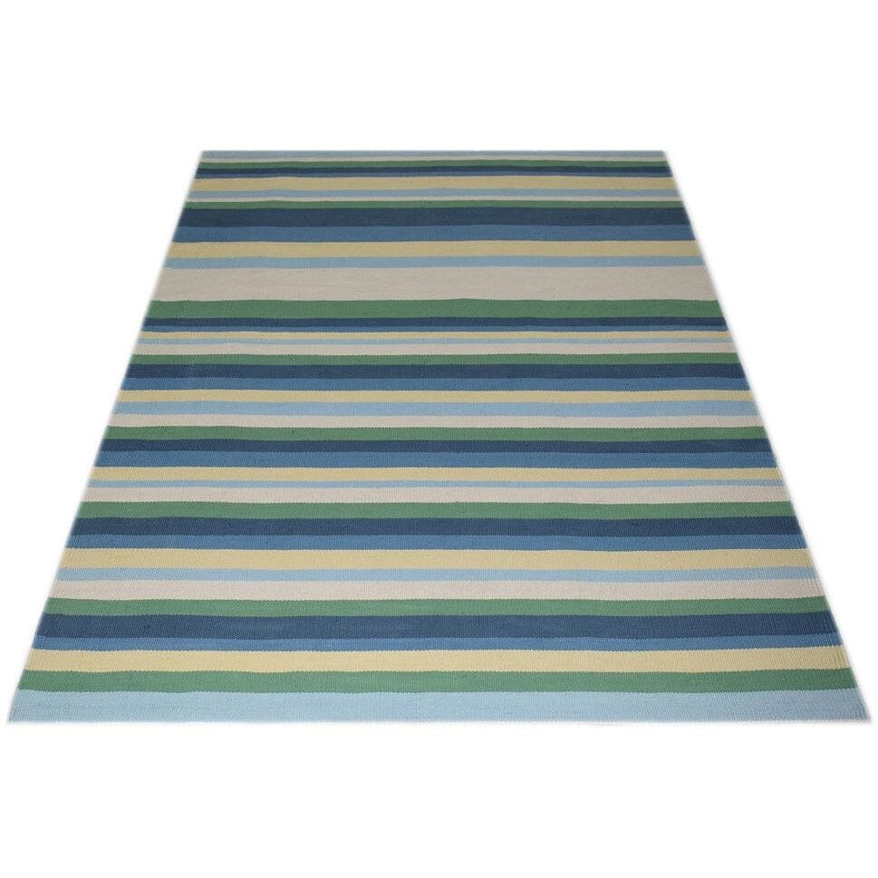 Stripe Multi Cotton Flatweave cotton flatweave Organic Weave Shop 6x9 