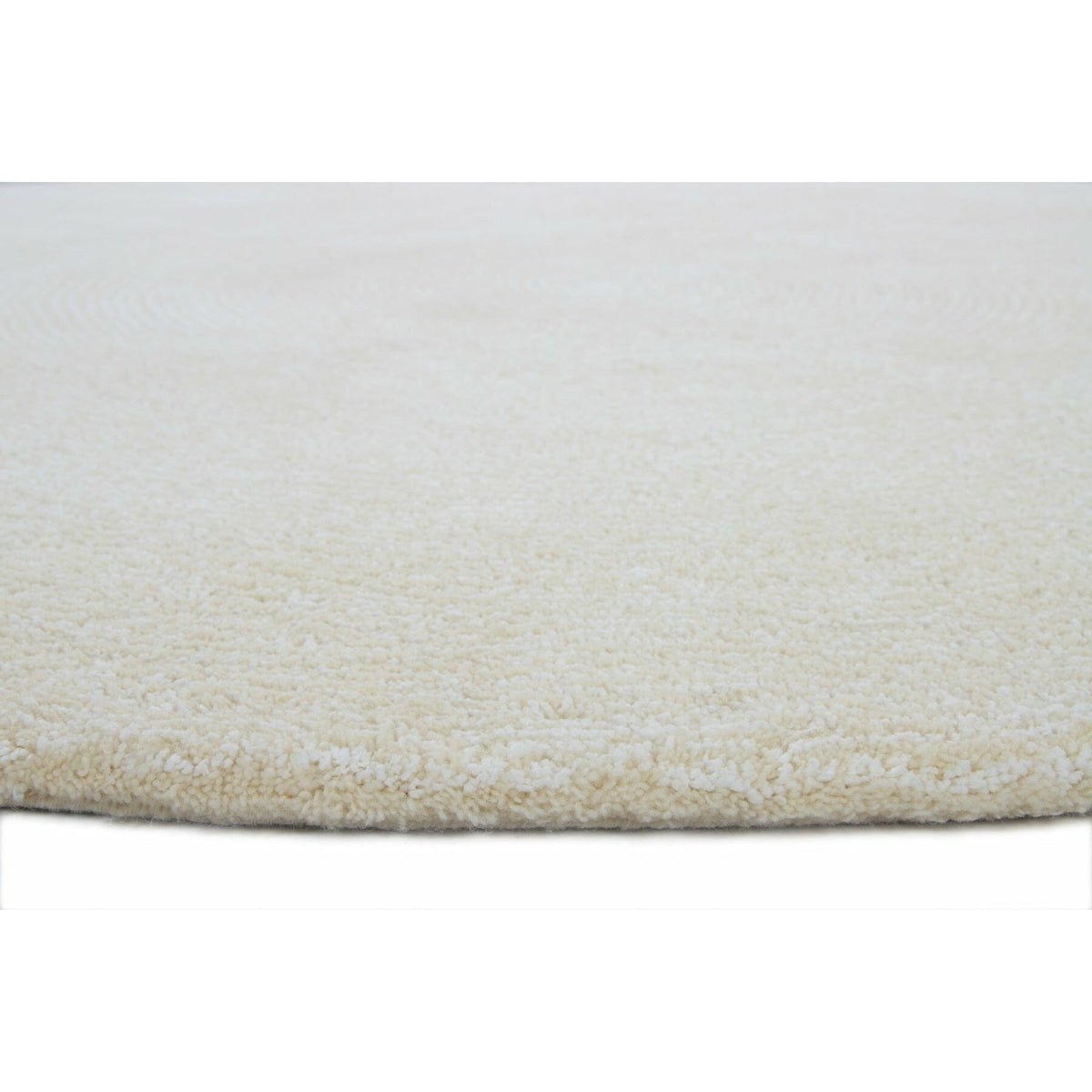 Seersucker Wool + Cotton Shag Ivory Round Rugs Organic Weave Shop 