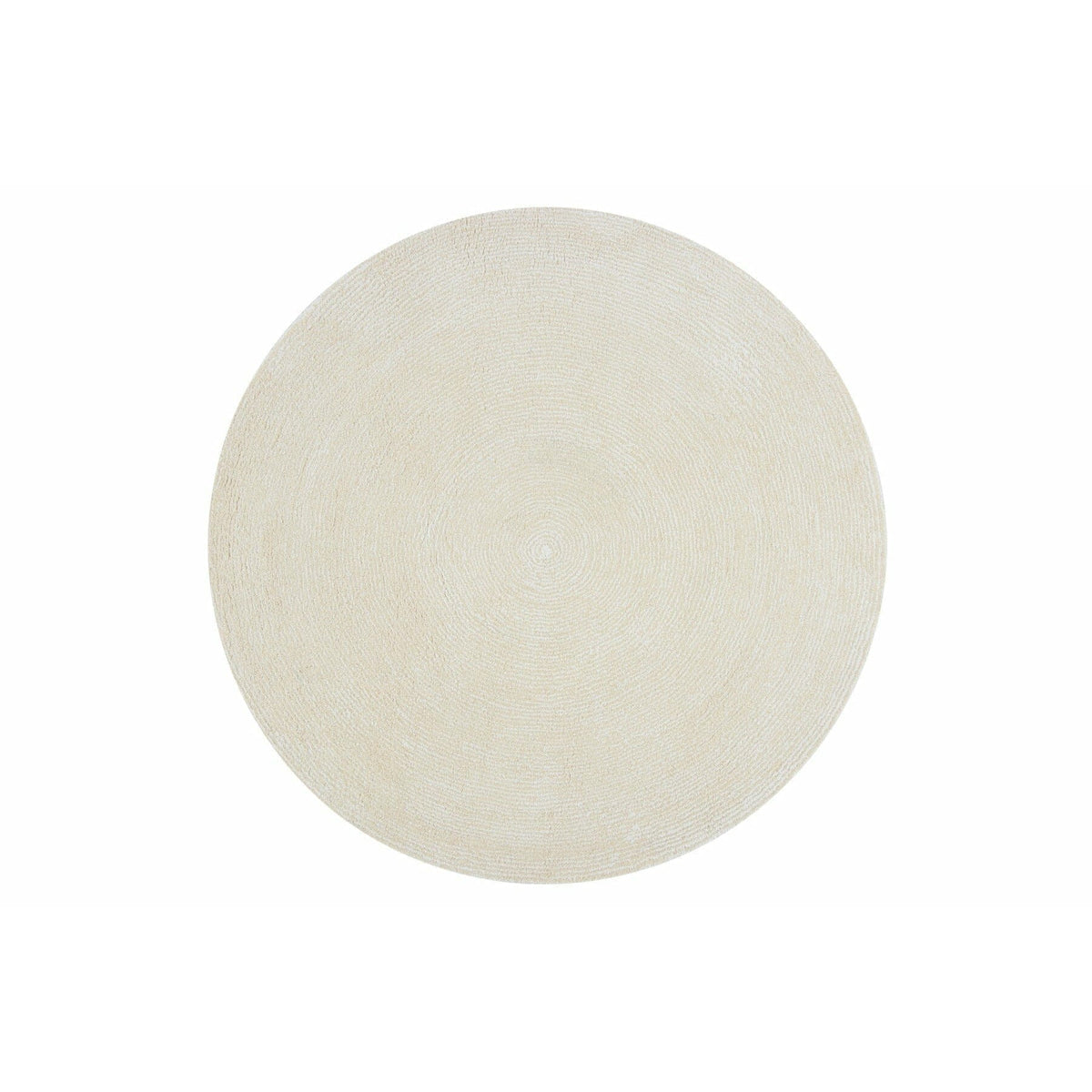 Seersucker Wool + Cotton Shag Ivory Round Rugs Organic Weave Shop 6&#39; Round Ivory 