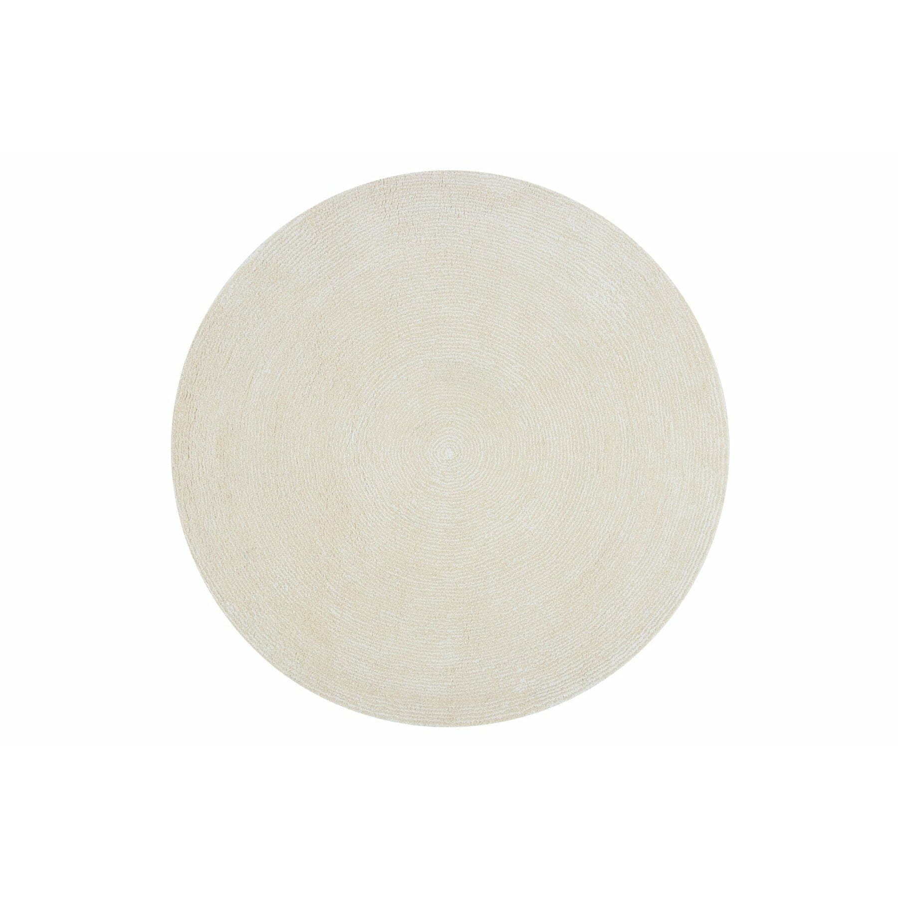 Seersucker Wool + Cotton Shag Ivory Round Rugs Organic Weave Shop 6' Round Ivory 