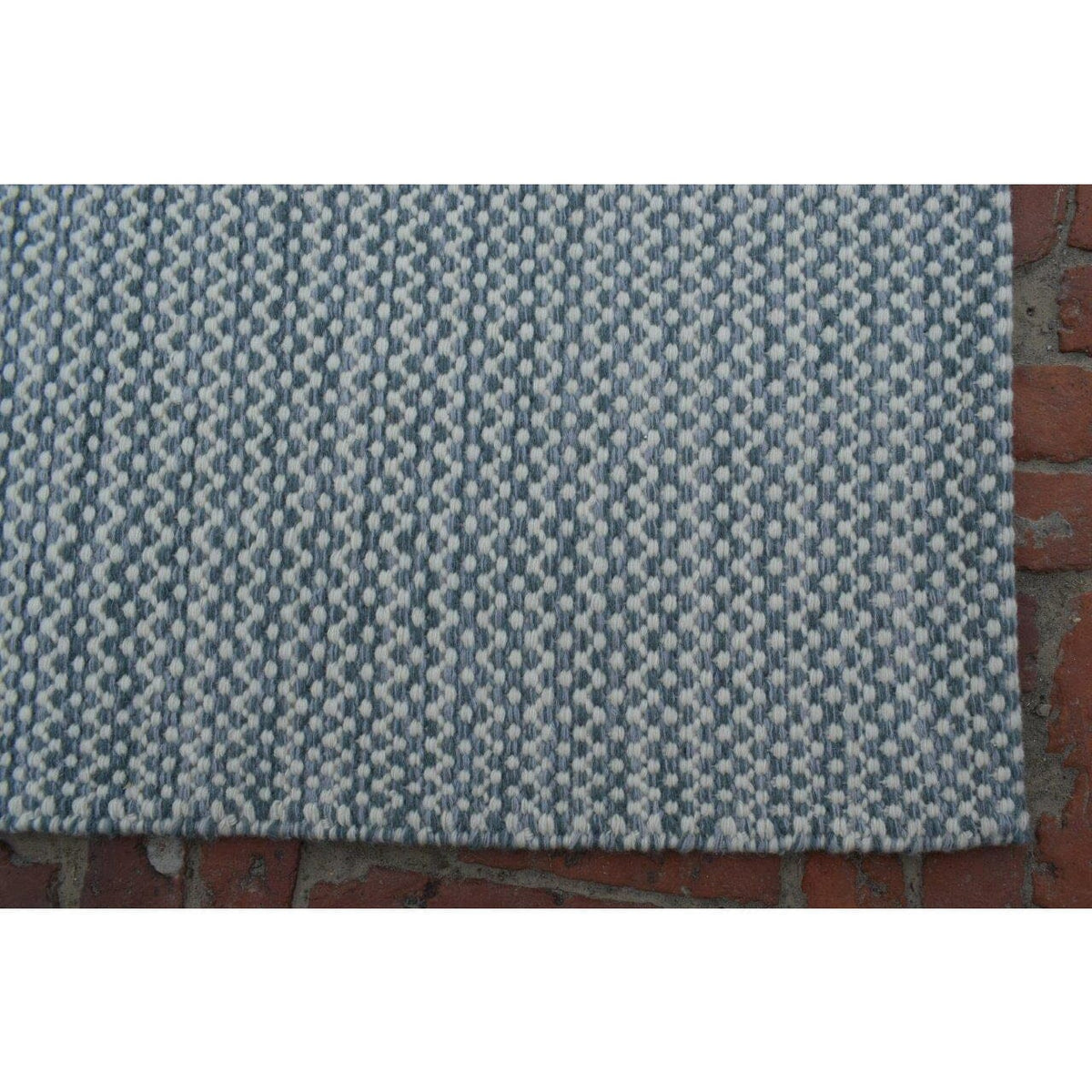 Sierra Wool Flatweave wool flatweave Organic Weave Shop 6x9 Blue 