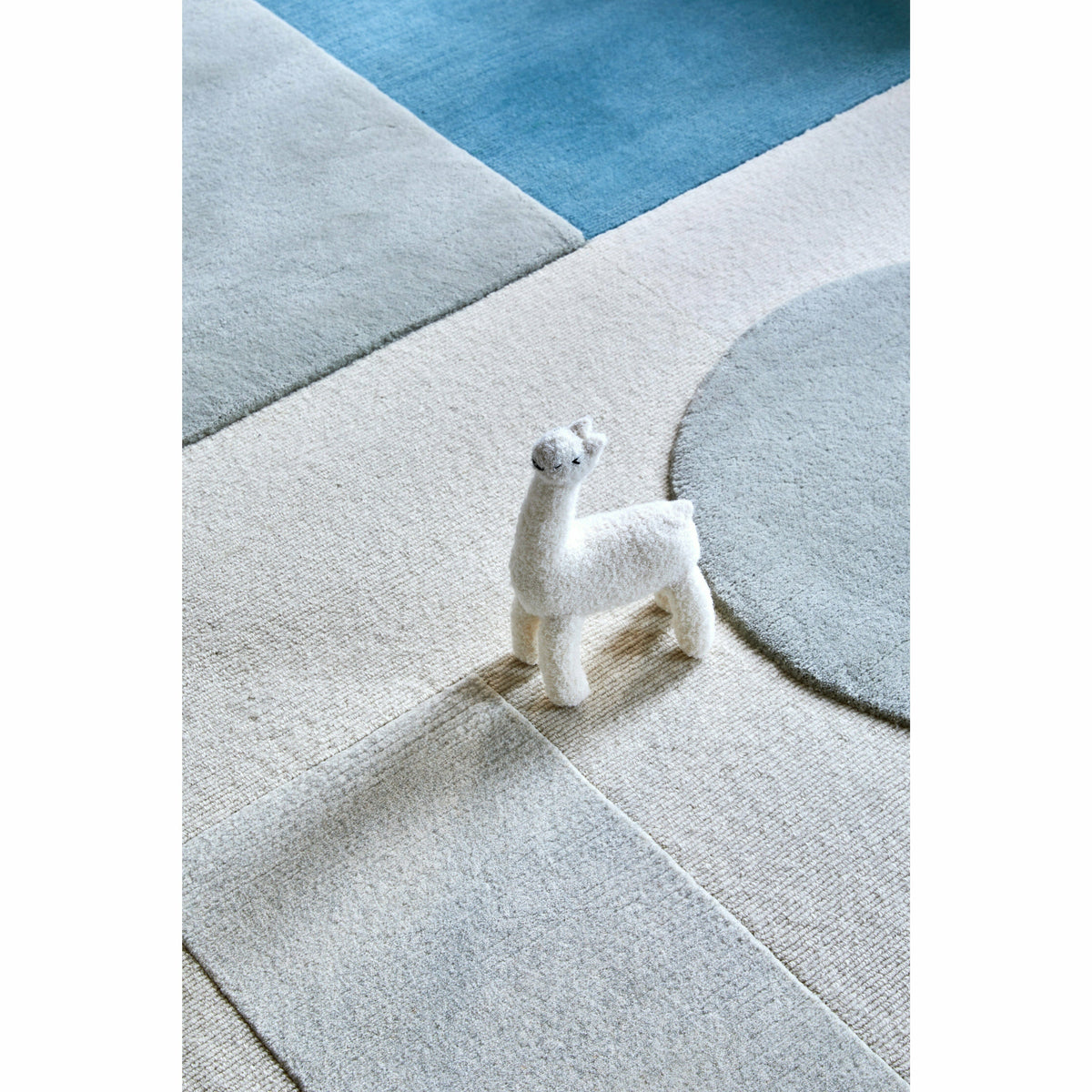 Bermuda Teal Tibetan Handknotted Wool handknotted tibetan 60 knot Organic Weave Shop 