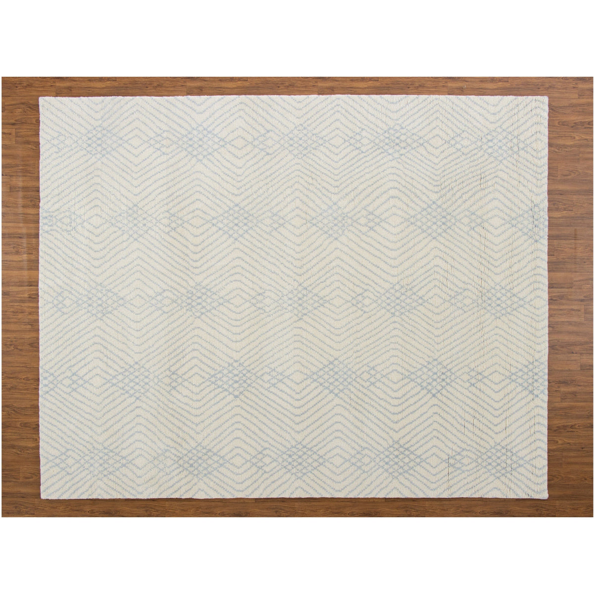 Pavillion Blue Handknotted handknotted tibetan 60 knot Organic Weave Shop 6x9 