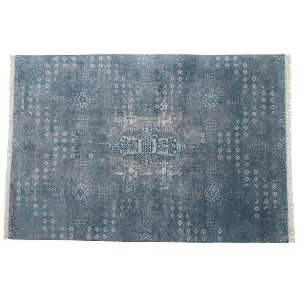 Peace Train Wool Handknotted handknotted tibetan 60 knot Organic Weave Shop 3' x 10' RUNNER Grey 